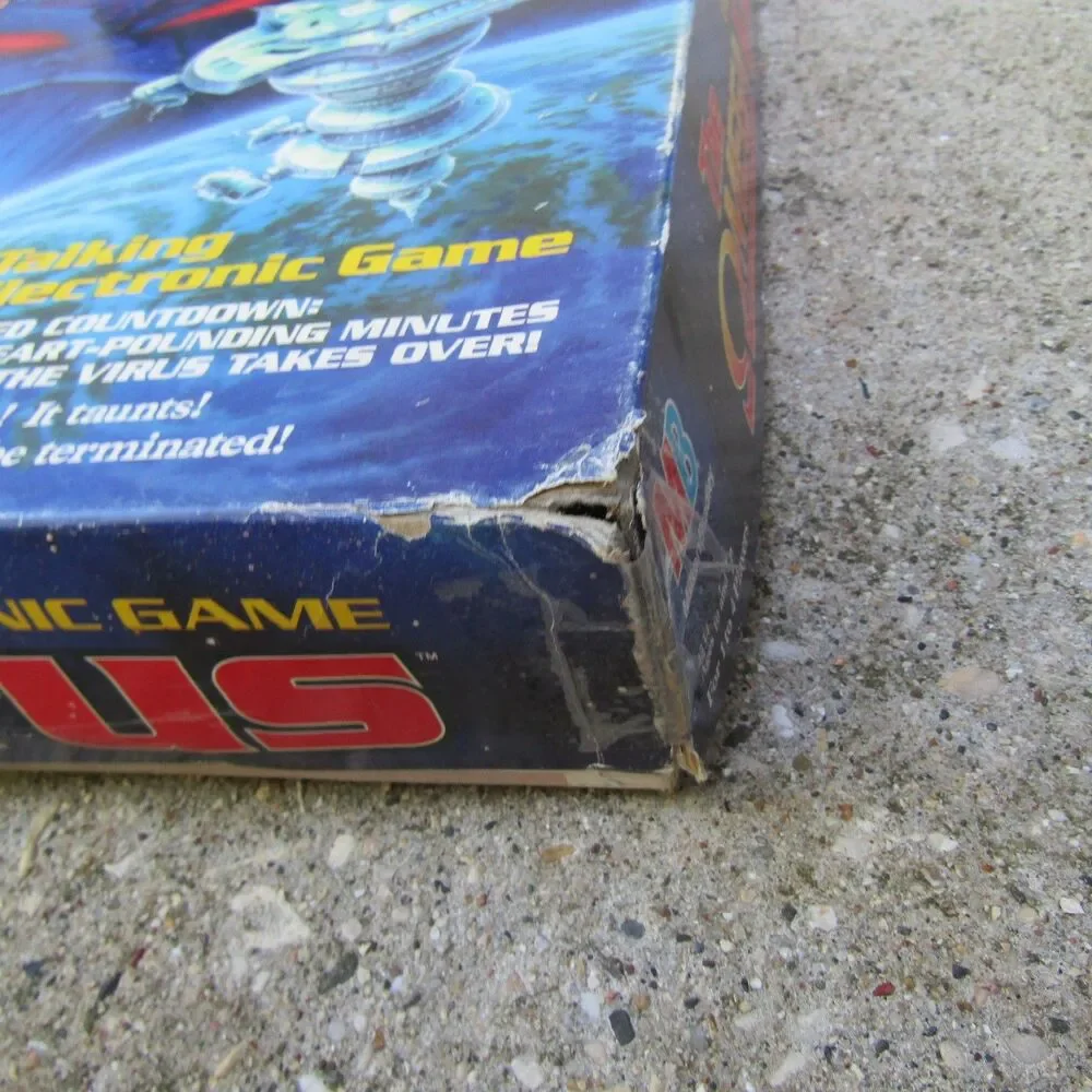Vintage 1993 Milton Bradley The Omega Virus Talking Electronic Board Game MB